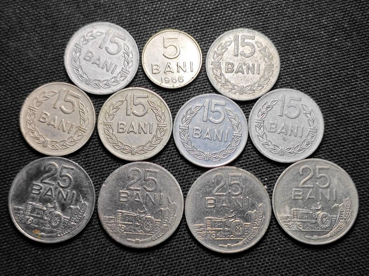 KK钱币收藏小铺  第359场  2月预留时间 周末发货  罗马尼亚一组17枚