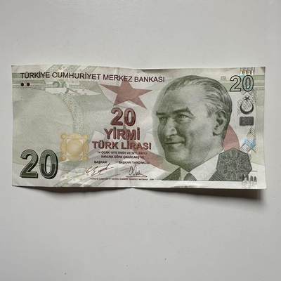 🌹外币初藏🌹🐯2025年第120场  每周二四六晚8️⃣点 接代拍 - 土耳其2009年20里拉