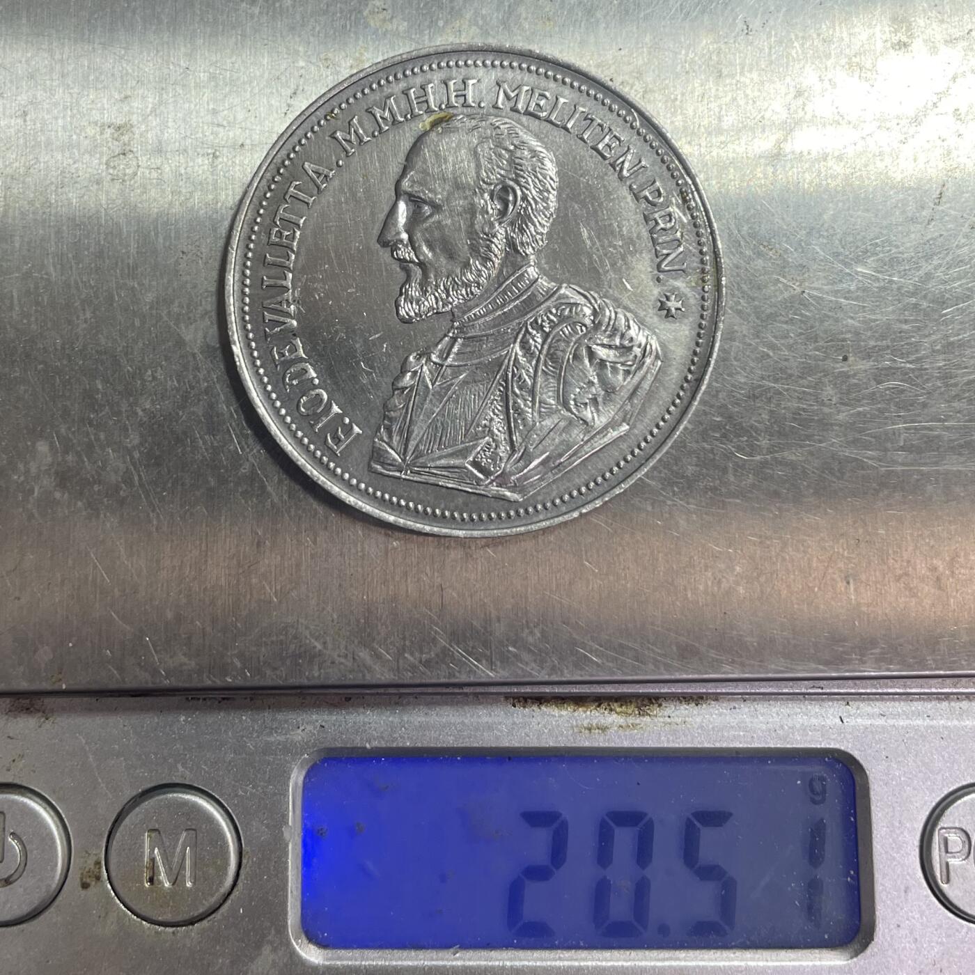 回流1026 马耳他让·德·瓦莱特纪念银章 20克