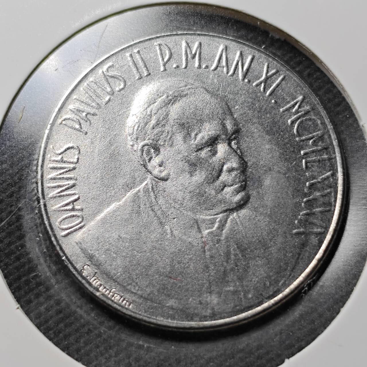 KK钱币收藏小铺  第359场  2月预留时间 周末发货 梵蒂冈100里拉 