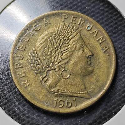 KK钱币收藏小铺  第359场  2月预留时间 周末发货 -  1961秘鲁10分铜币