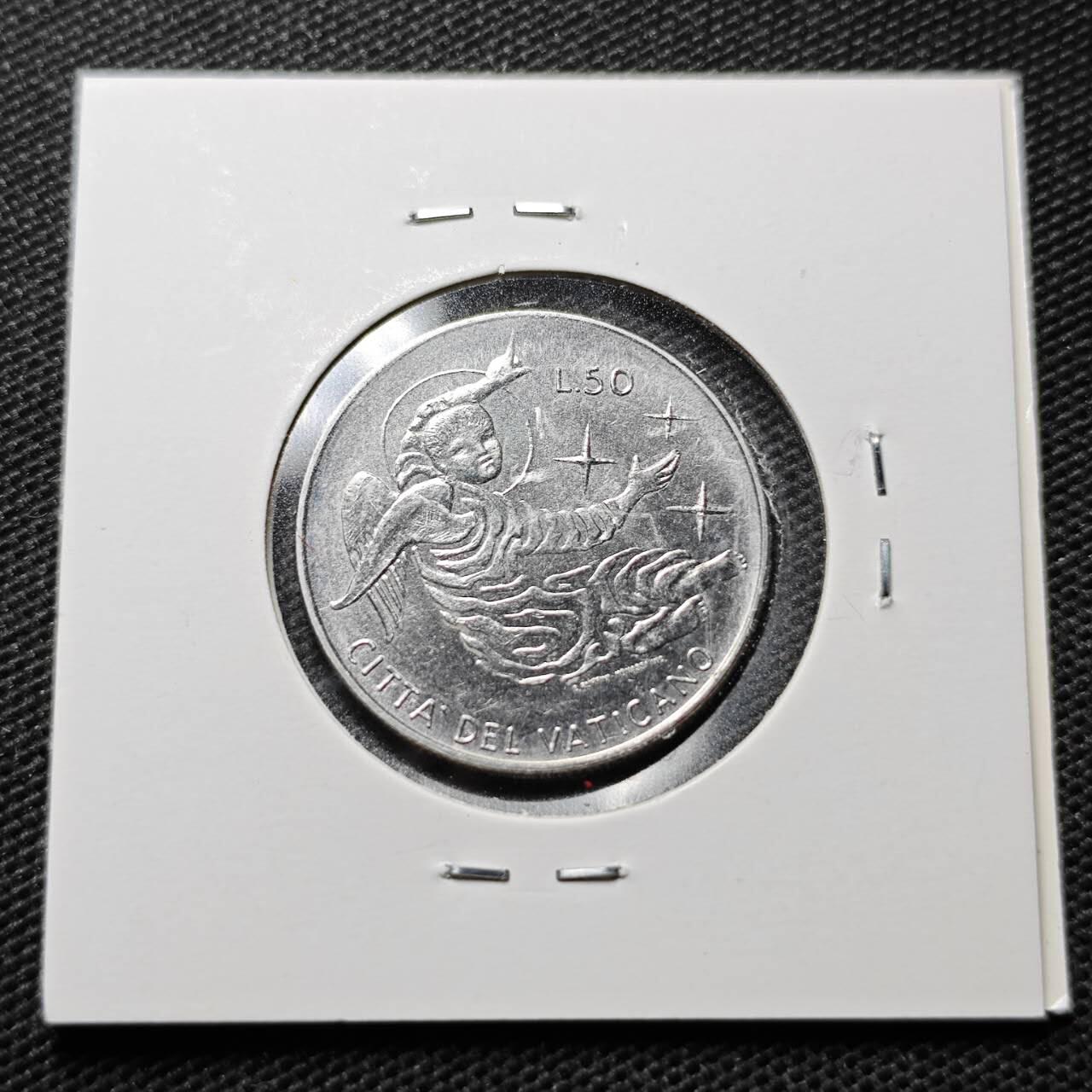 KK钱币收藏小铺  第359场  2月预留时间 周末发货  梵蒂冈50里拉