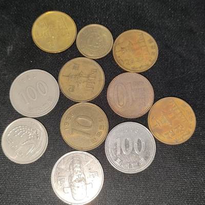 猩哥外币小铺➨【第199场】 - 日本和韩国11个
