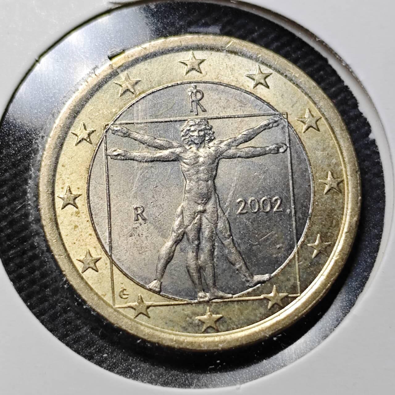 KK钱币收藏小铺  第359场  2月预留时间 周末发货  意大利1欧 好品