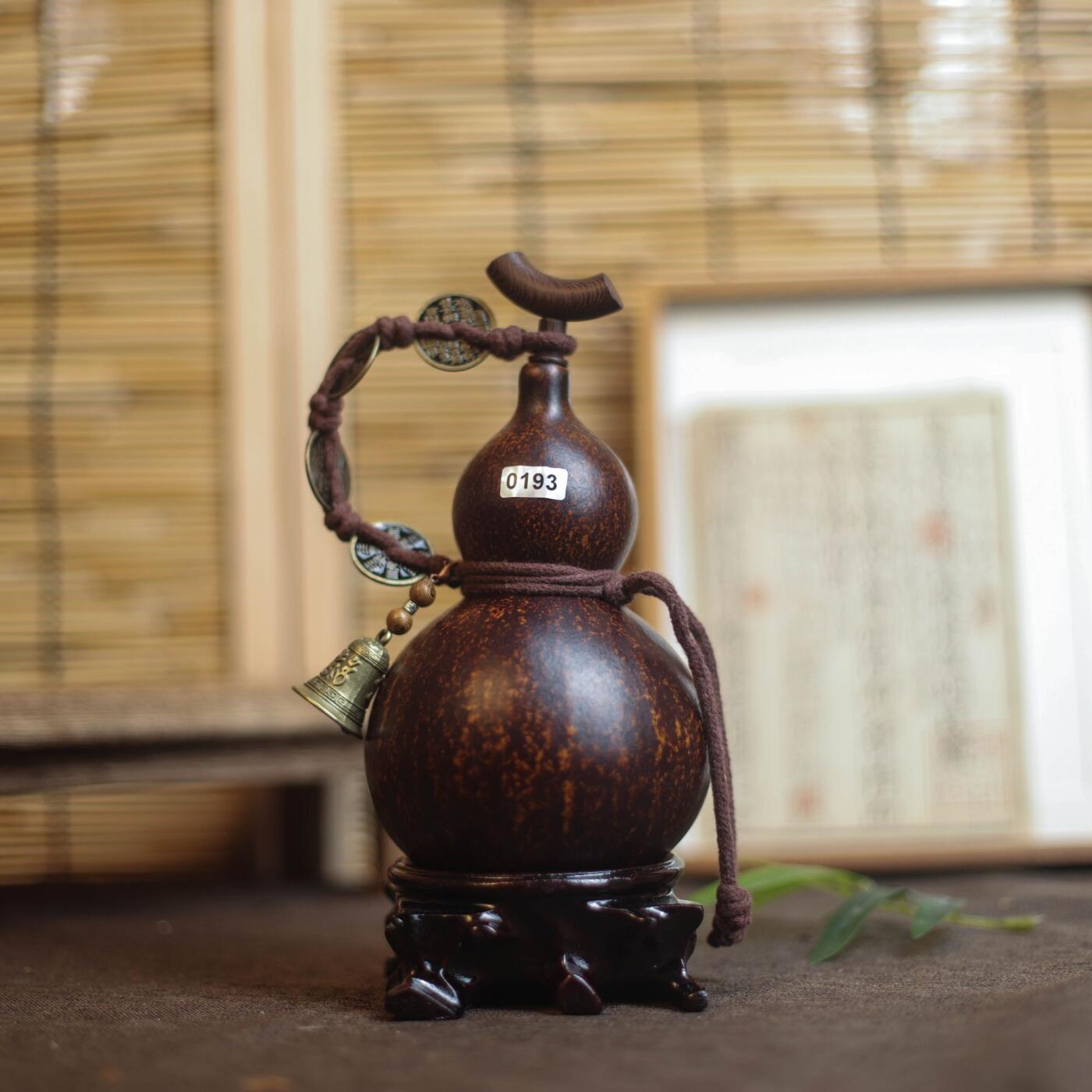听雨轩（9）精品 非遗工艺天然大漆酒葫芦 一物一图专场 精品非遗工艺天然大漆酒葫芦0193 500ml