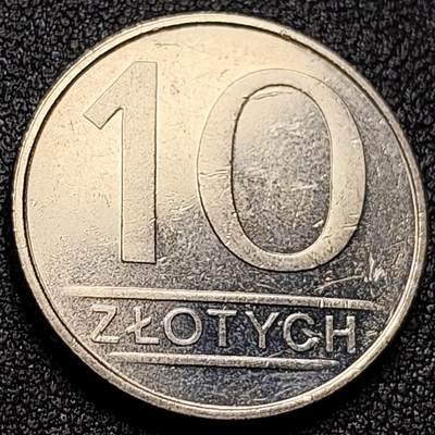 泉币菌-第117场-精品福利场 - 少见原光极美 波兰1986年10兹罗提 镍币 25.0毫米 7.7克 鹰