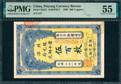 上海炎玺拍卖 玺韵华章：第三章 - 北洋银元局伍百枚自字547号