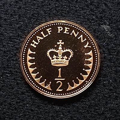 【全场包邮】纯粹捡漏拍472场（免费代拍第9场） - 英国1984年1/2便士精制币