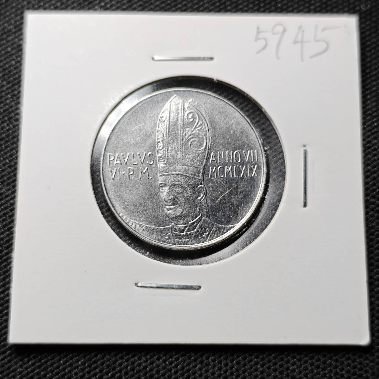 KK钱币收藏小铺  第359场  2月预留时间 周末发货  梵蒂冈50里拉