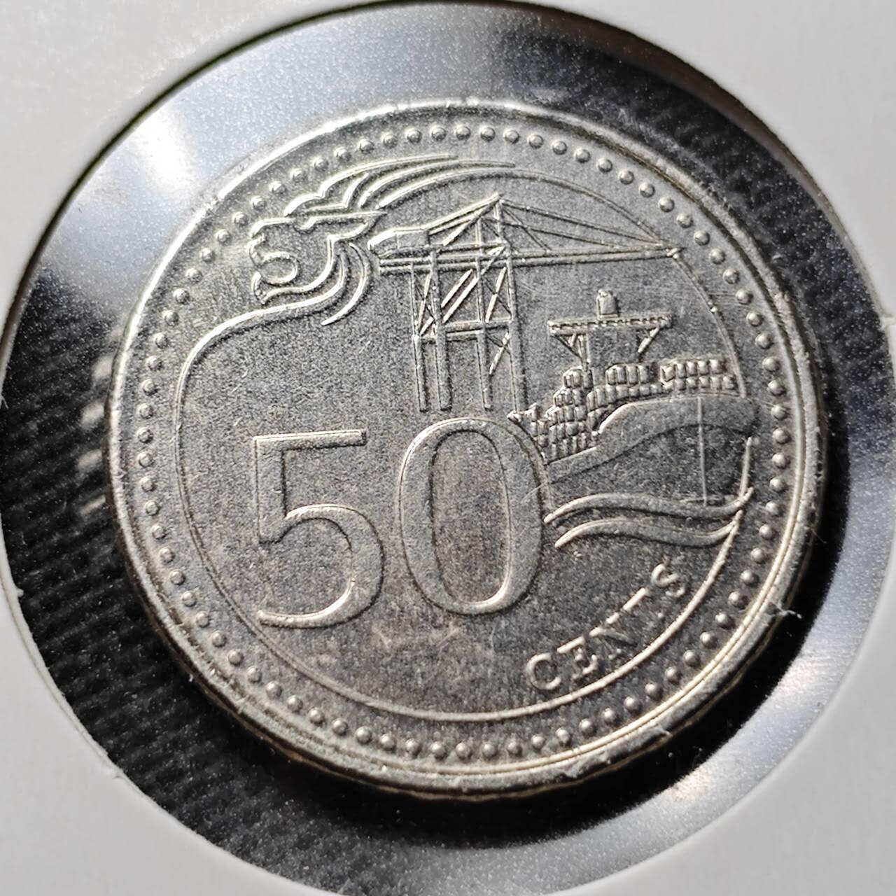 KK钱币收藏小铺  第359场  2月预留时间 周末发货  新加坡50分