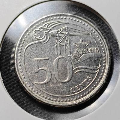 KK钱币收藏小铺  第359场  2月预留时间 周末发货 -  新加坡50分