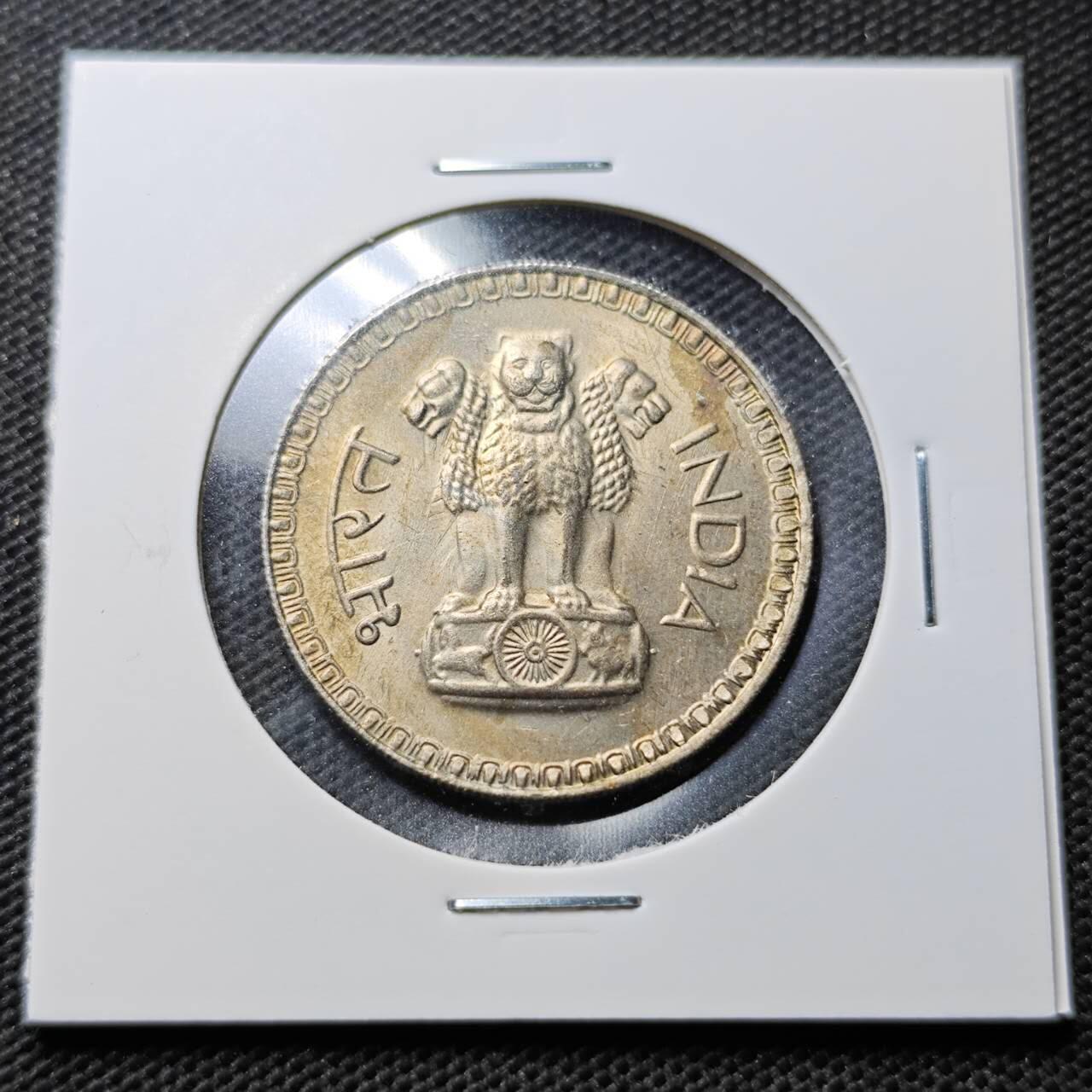 KK钱币收藏小铺  第359场  2月预留时间 周末发货  1976印度1卢比大币