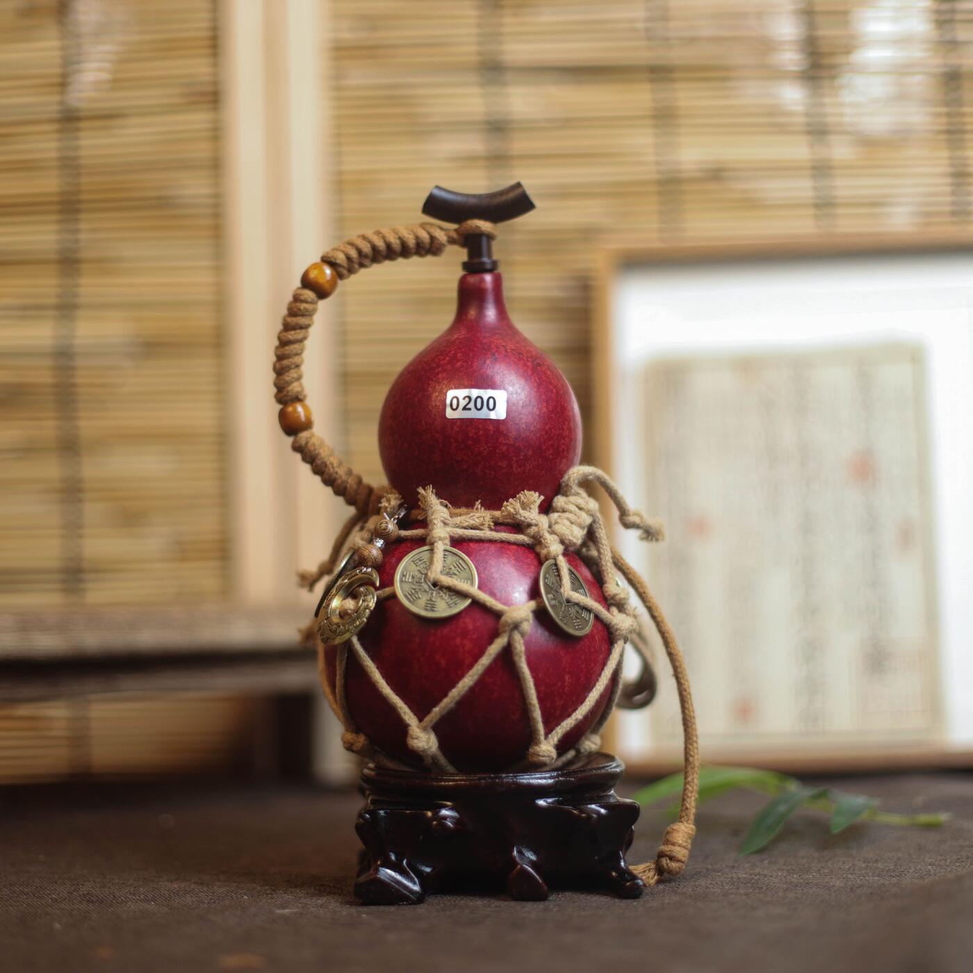听雨轩（9）精品 非遗工艺天然大漆酒葫芦 一物一图专场 精品非遗工艺天然大漆酒葫芦0200 500ml