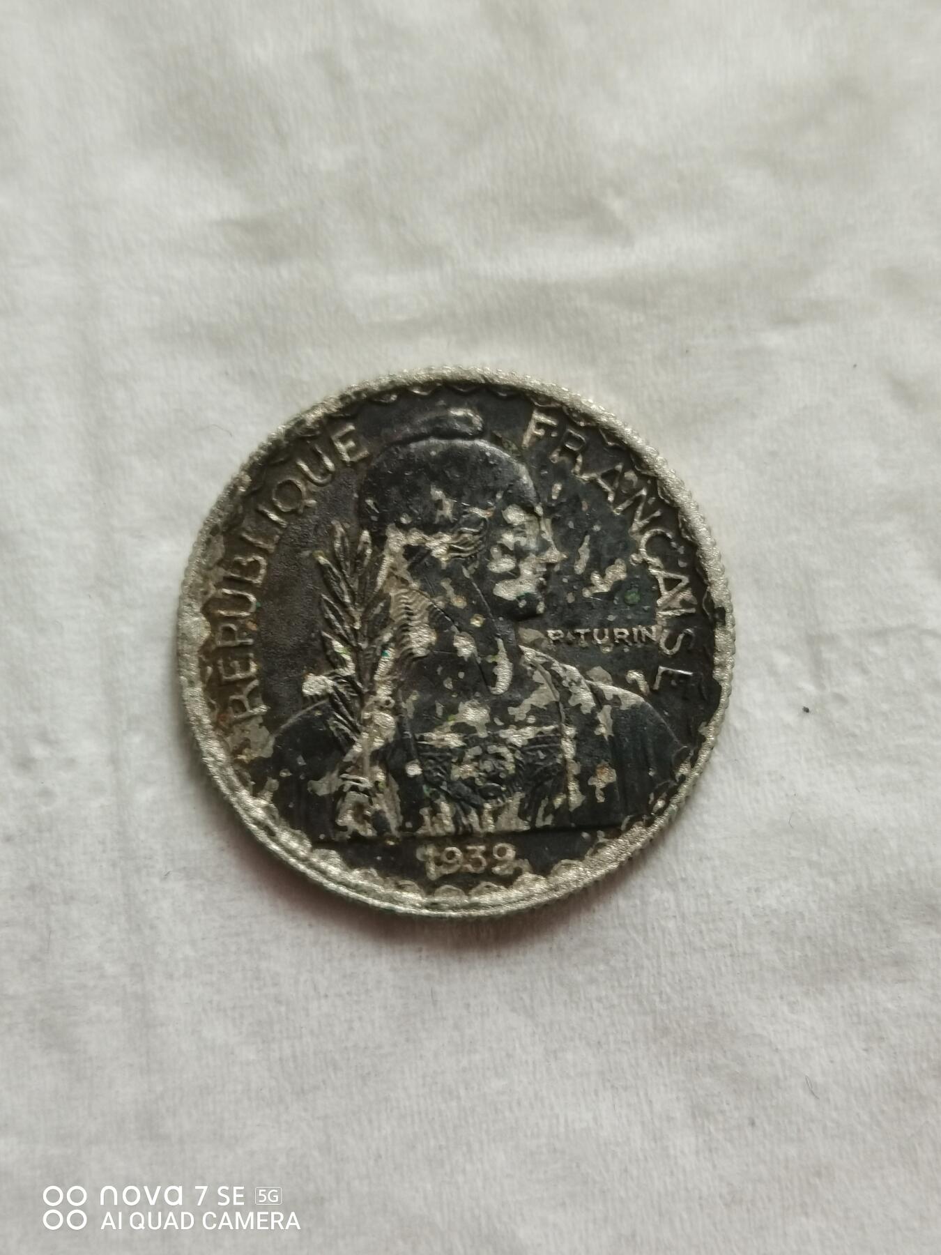 硬币 39年印支10分