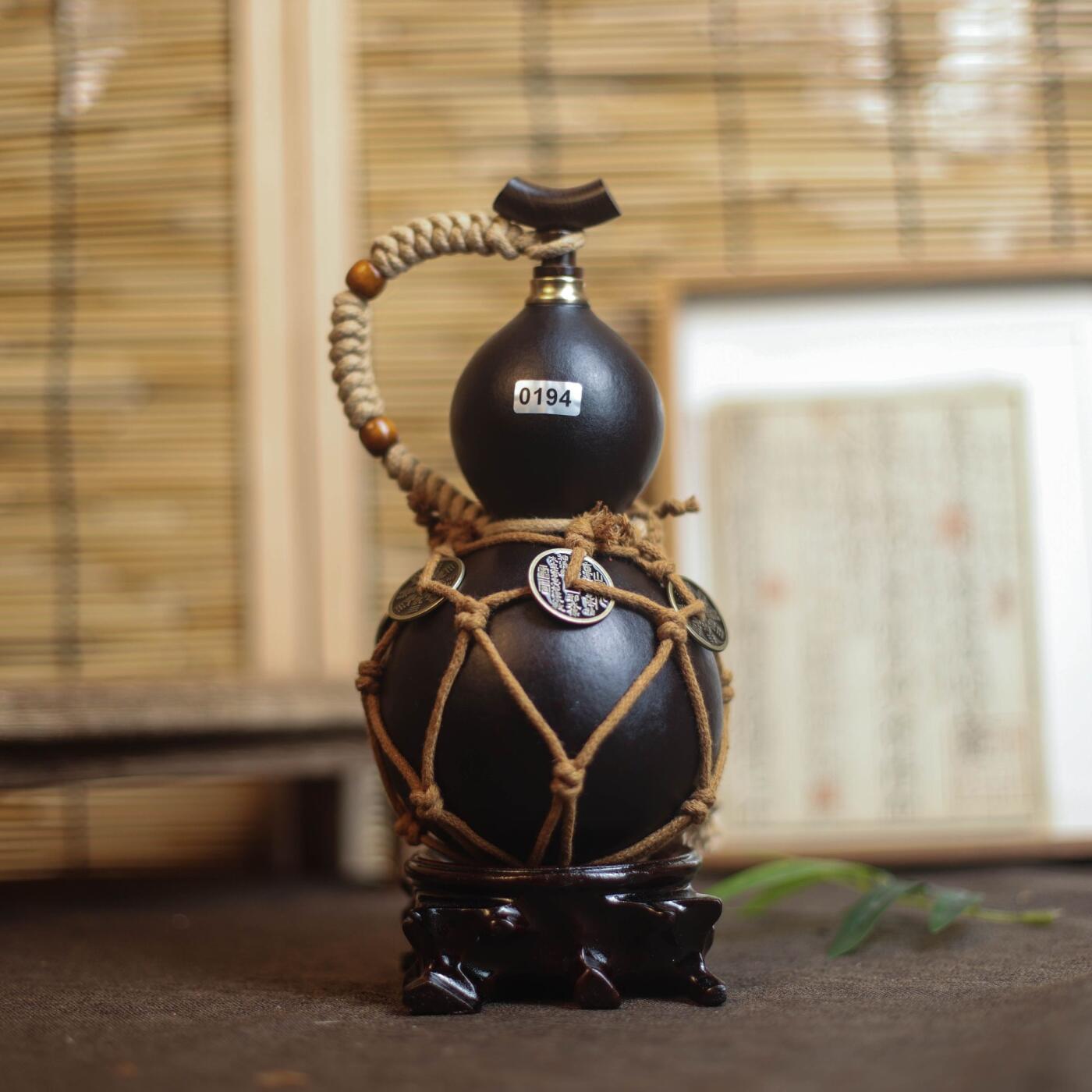 听雨轩（9）精品 非遗工艺天然大漆酒葫芦 一物一图专场 精品非遗工艺天然大漆酒葫芦0194 500ml