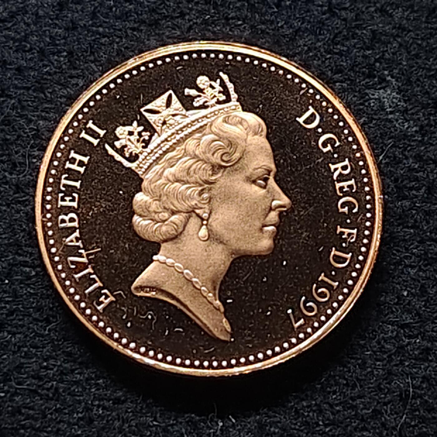 【全场包邮】纯粹捡漏拍472场（免费代拍第9场） 英国1997年1便士精制币