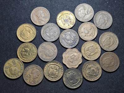 KK钱币收藏小铺  第359场  2月预留时间 周末发货 -  菲律宾5分铜币一组19枚