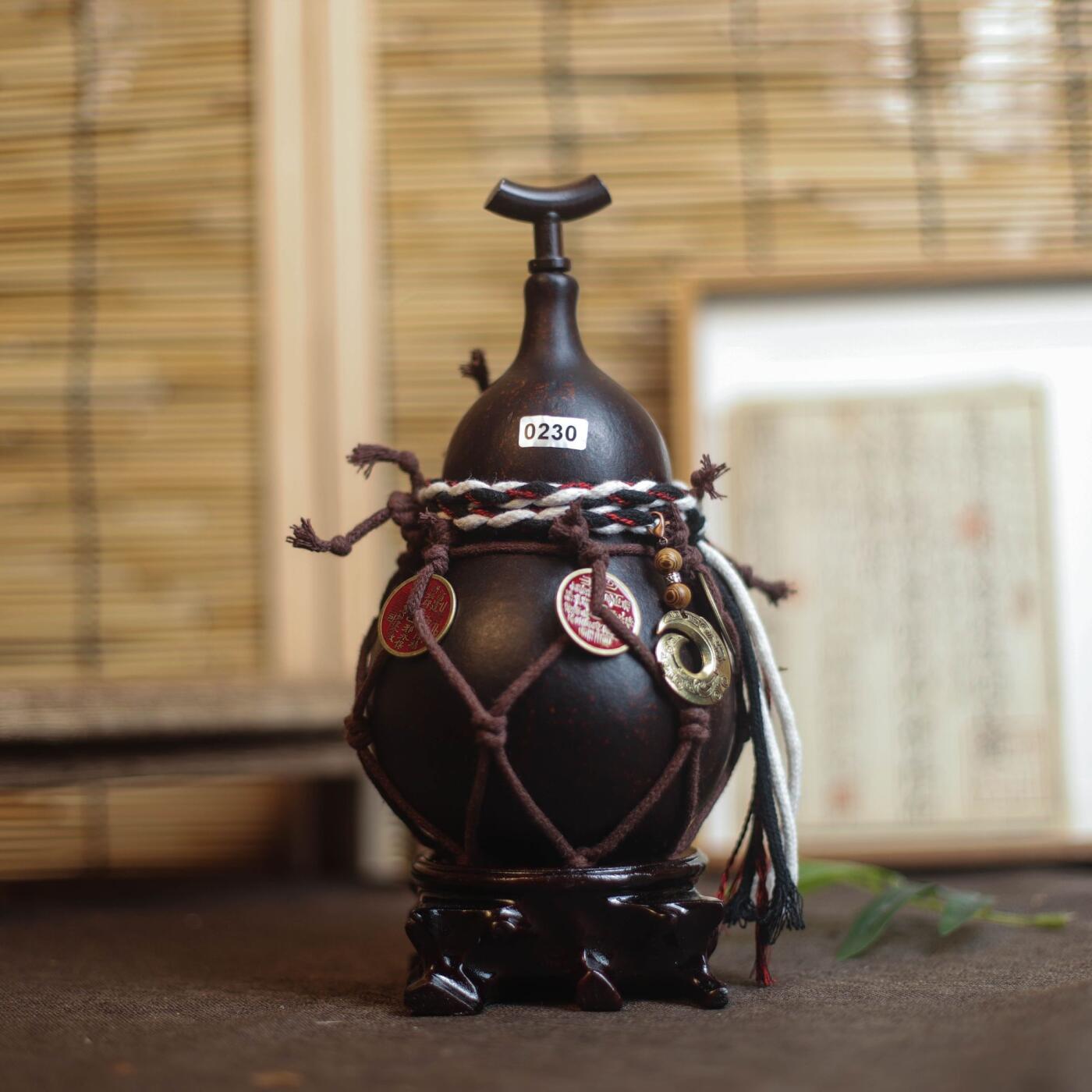 听雨轩（9）精品 非遗工艺天然大漆酒葫芦 一物一图专场 精品非遗工艺天然大漆酒葫芦 0230 650ml