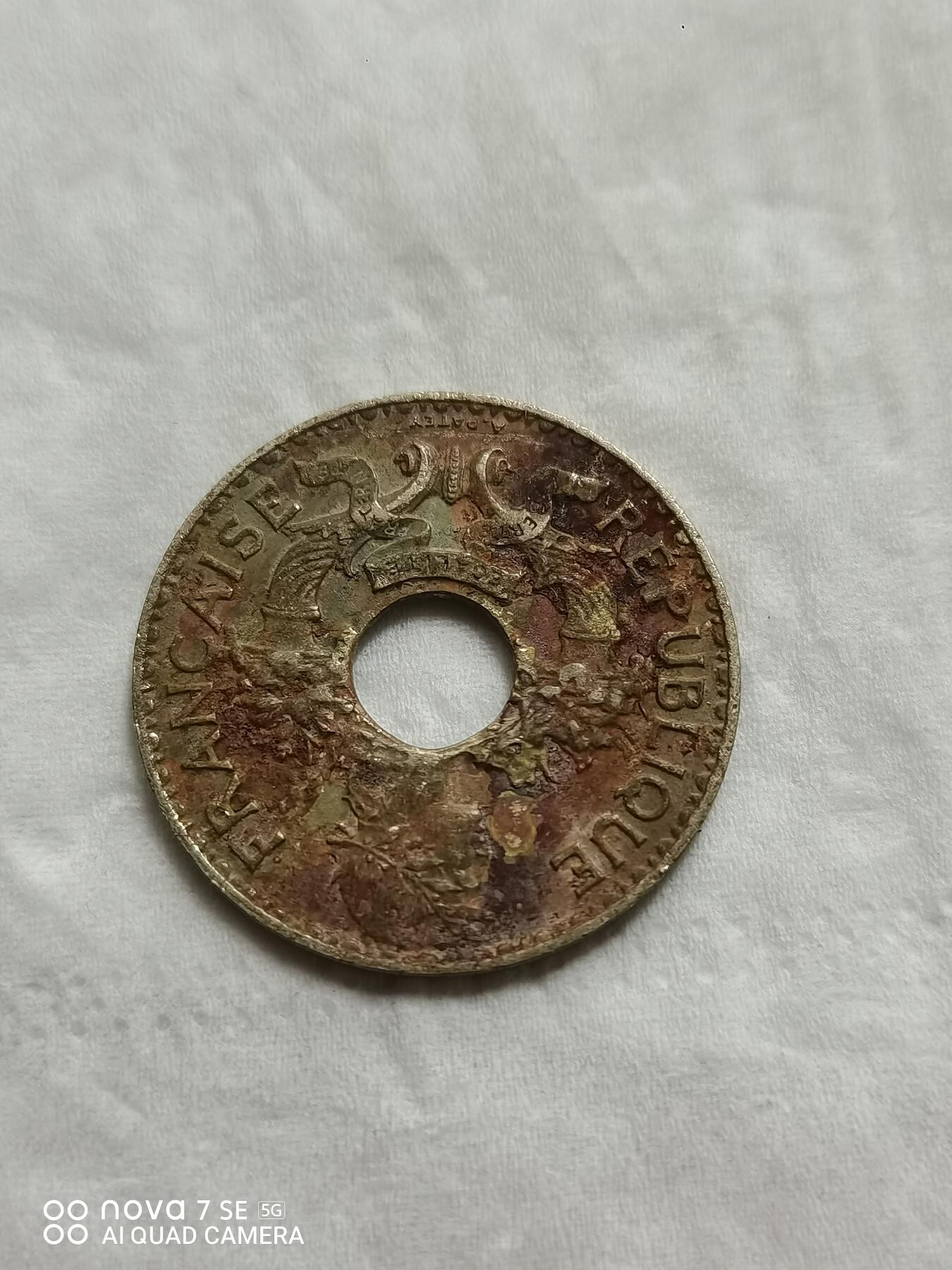 硬币 法属印支自由女神5分