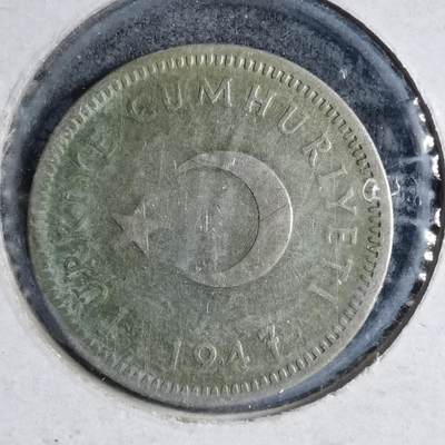 沼泽如烟--第887场 - 土耳其1947年50库鲁银币