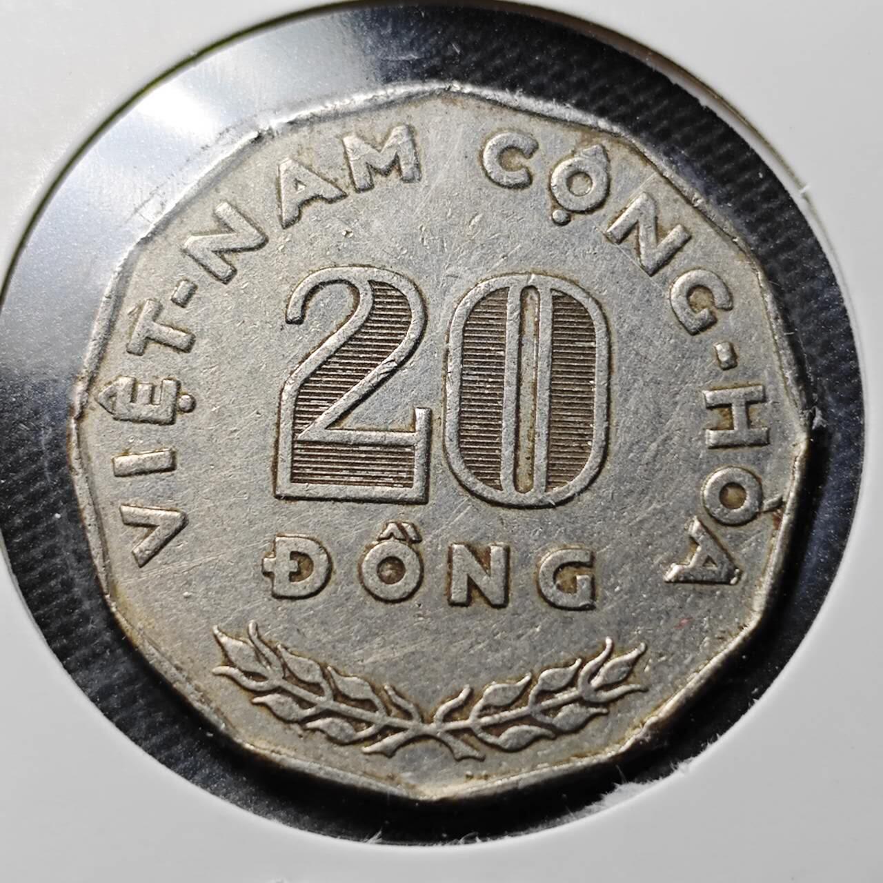 KK钱币收藏小铺  第359场  2月预留时间 周末发货  1968南越20盾纪念币