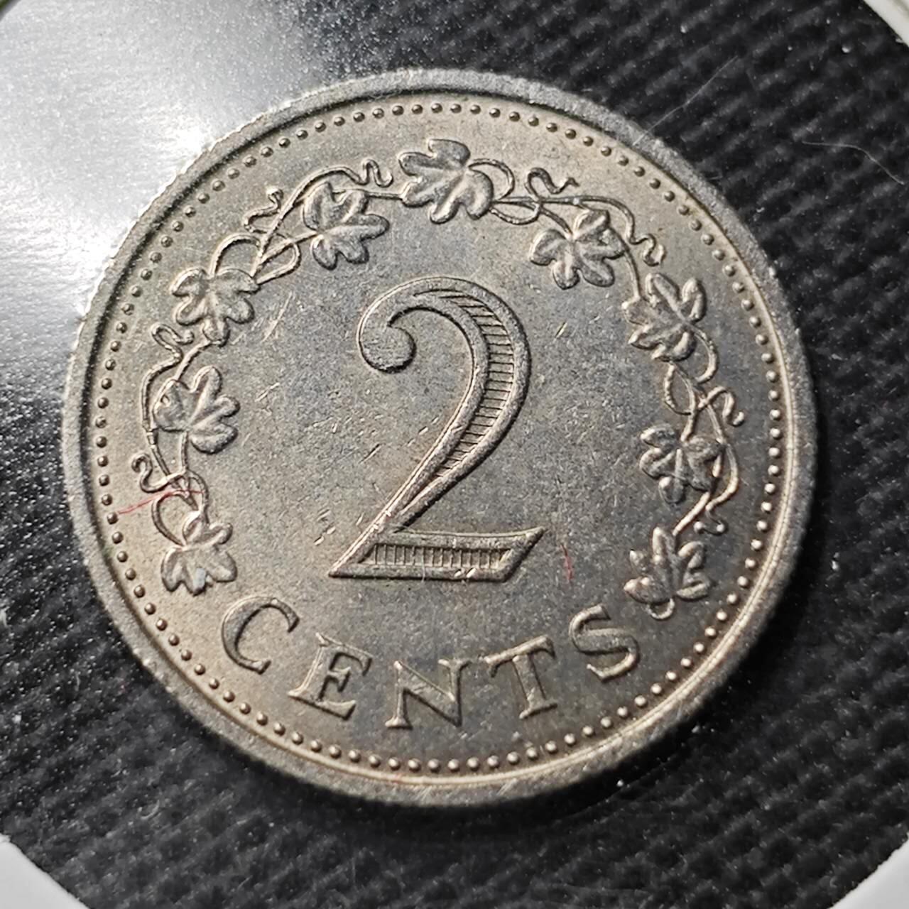 KK钱币收藏小铺  第359场  2月预留时间 周末发货  1972马耳他2分