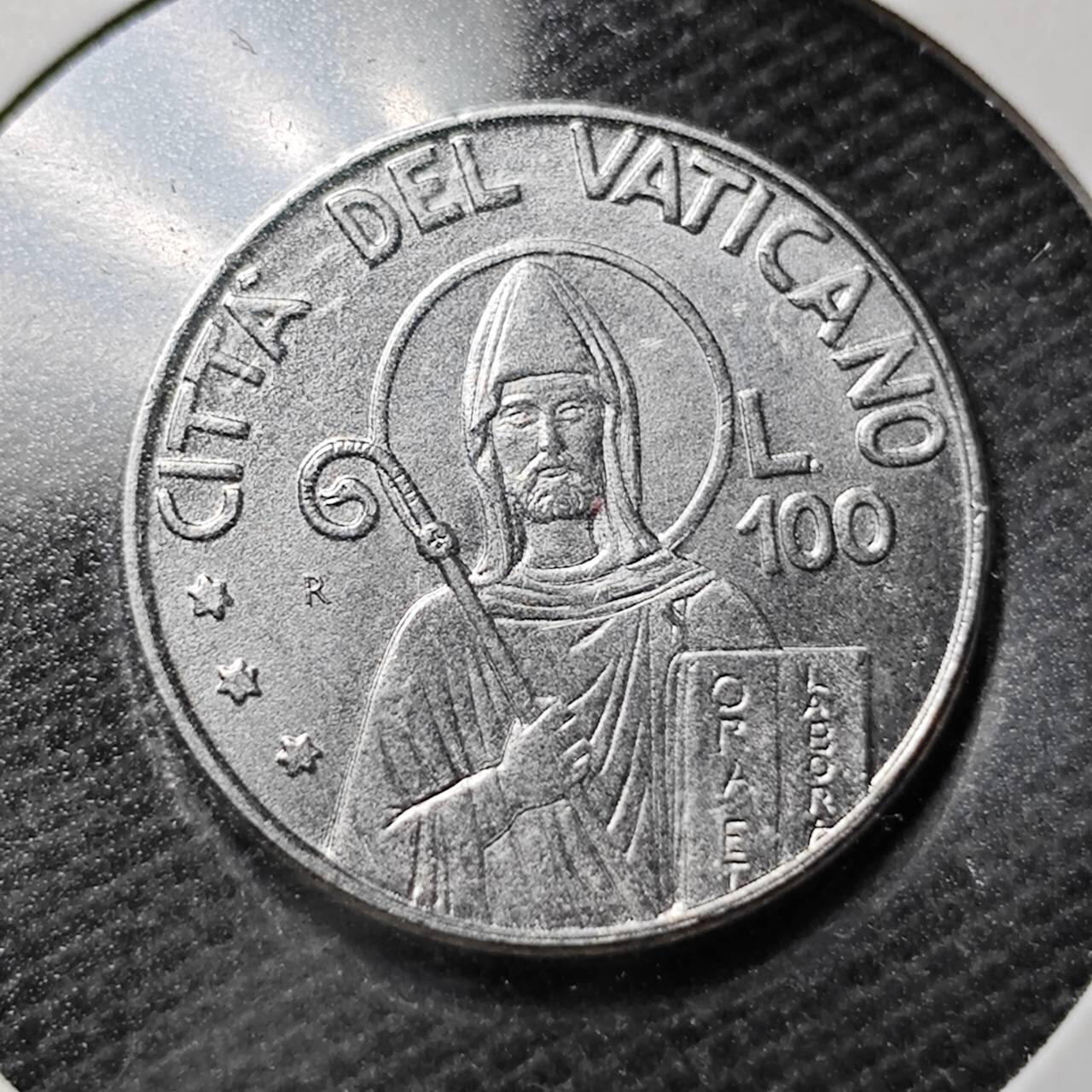 KK钱币收藏小铺  第359场  2月预留时间 周末发货  梵蒂冈100里拉