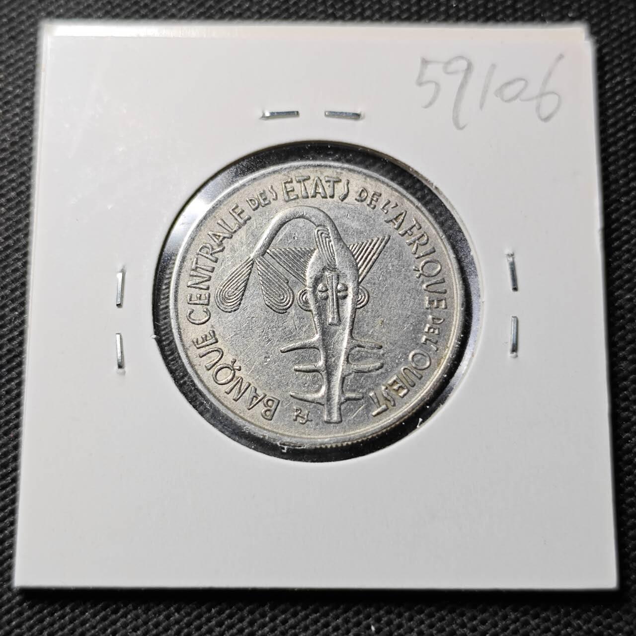 KK钱币收藏小铺  第359场  2月预留时间 周末发货  西非100法郎