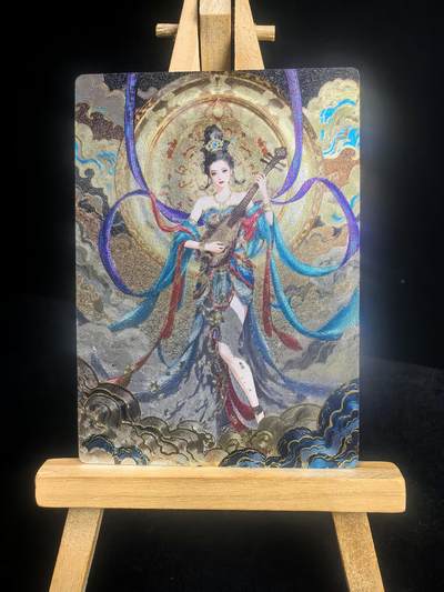 大佬奇点专场  无佣金 不寄存 不收拍 卡牌设有底价 拒绝小号抬价 大家放心拍 所有拍品全部有卡膜 自制卡牌 不包厂瑕 放大镜 品控 勿拍 流拍商品会循环 感谢大家支持 留个关注 不定时上新 谢谢 - 奇点卡牌 敦煌飞天粗闪