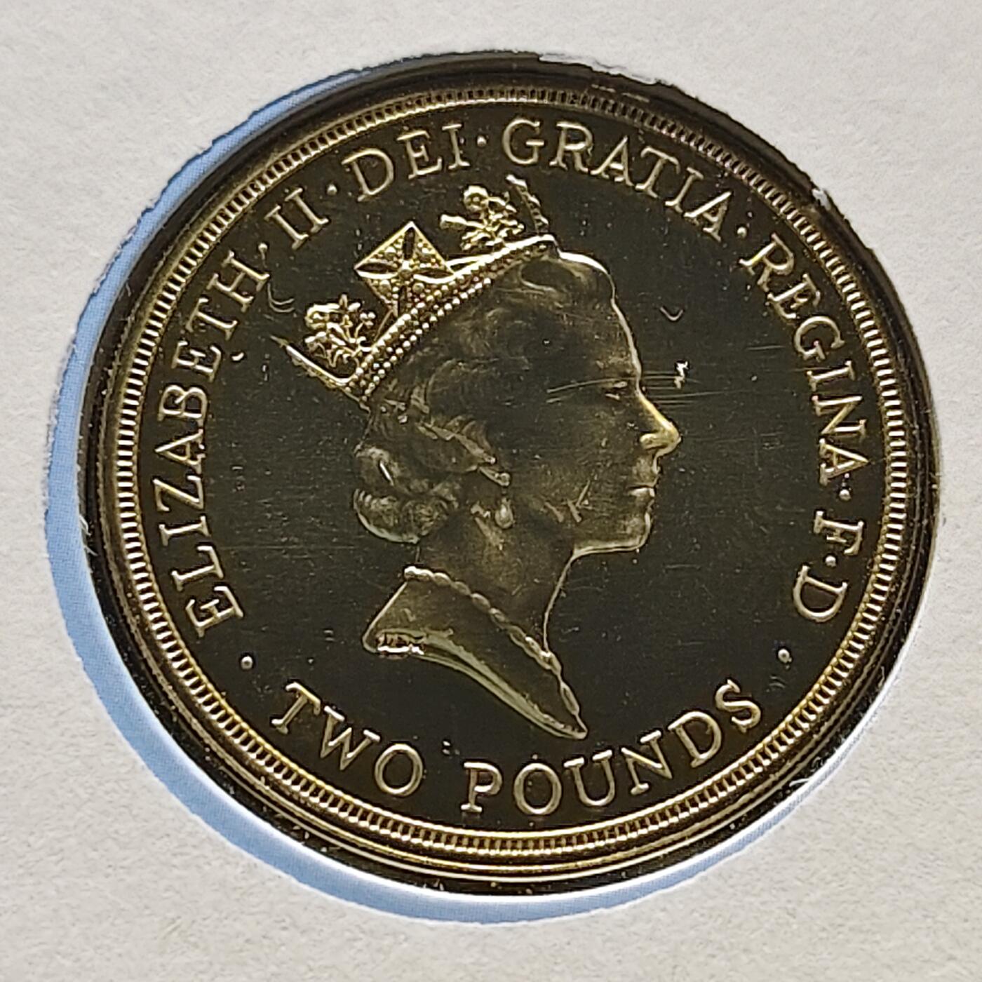 【全场包邮】纯粹捡漏拍473场（免费代拍第10场） 英国1995年2镑联合国50周年皇家造币厂官方纪念邮币封