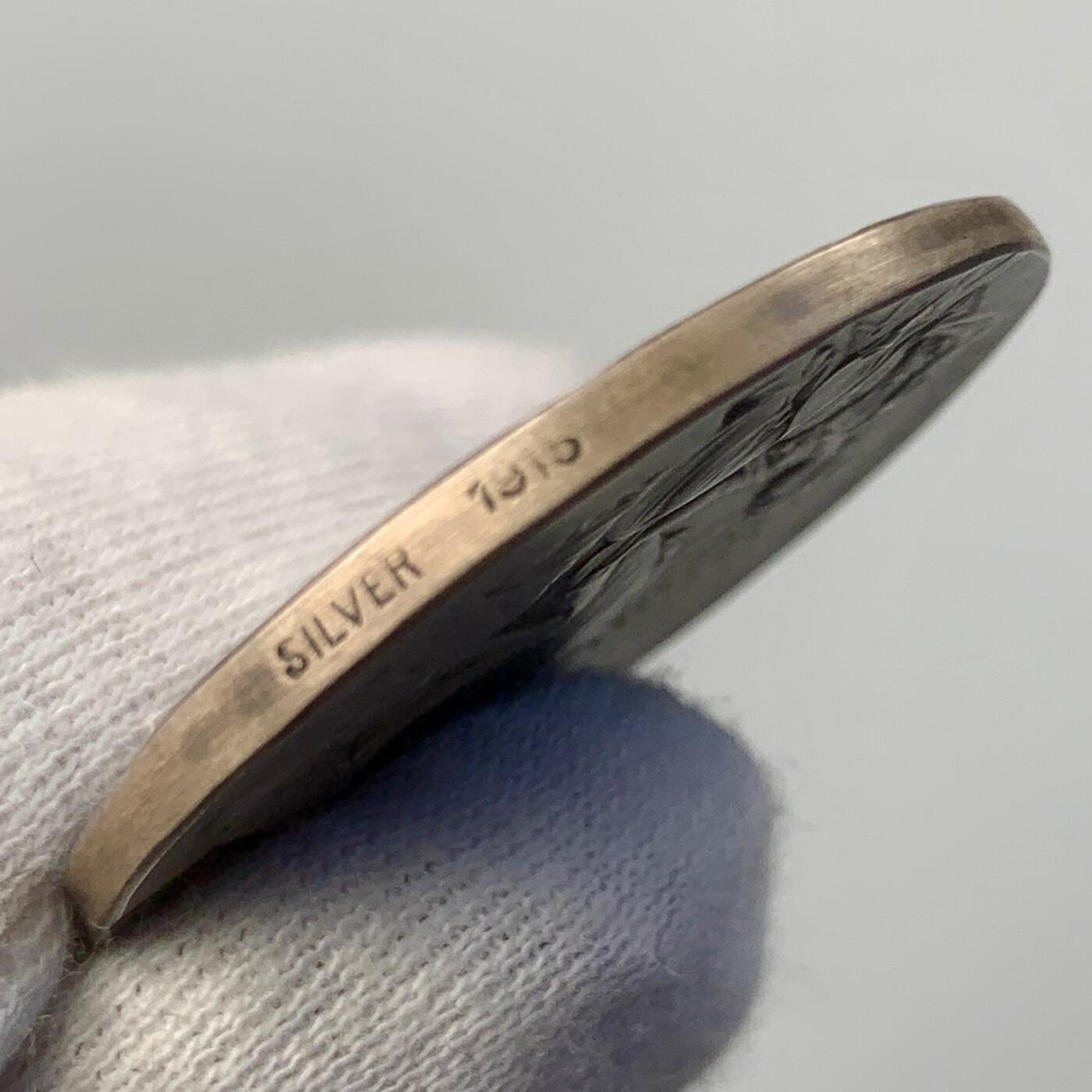 掌中浮雕-藏着的欧洲第039场 1912年瑞典银章, 31mm，15g，E.lindberg雕刻