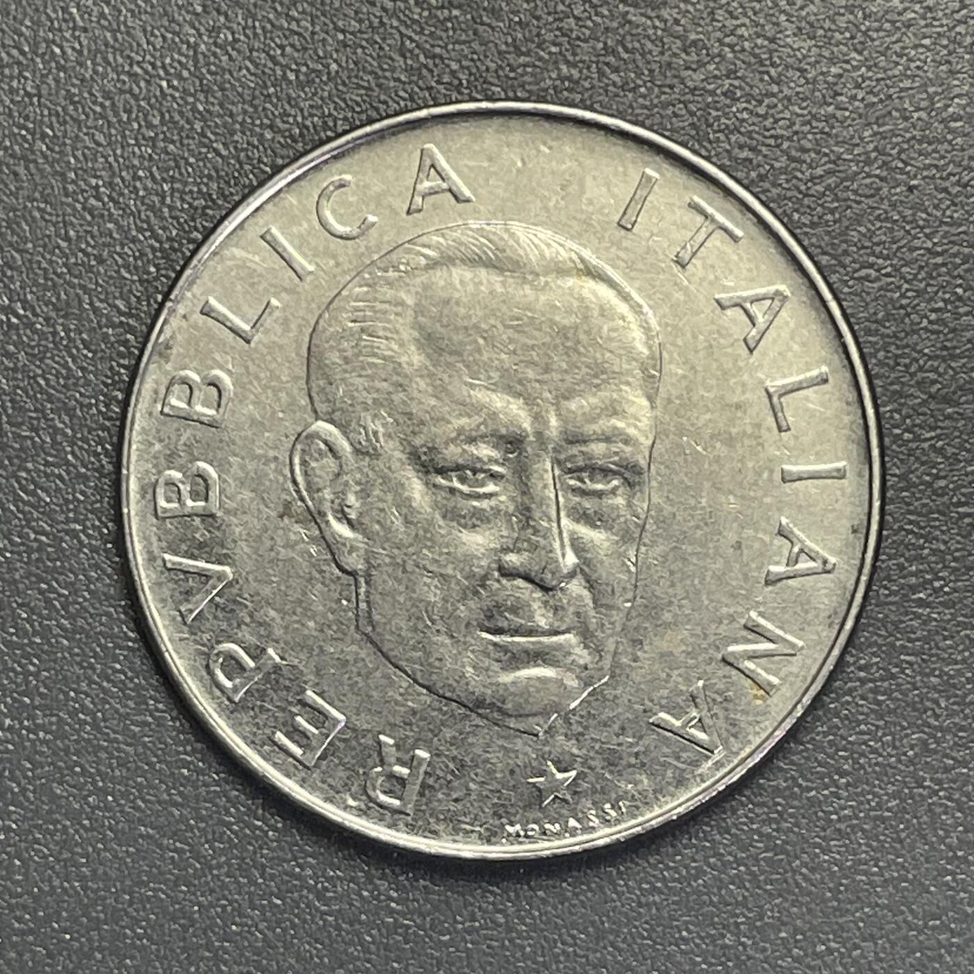 回流1026 全新意大利1974年100里拉 马可尼诞辰100周年 首枚流通纪念币