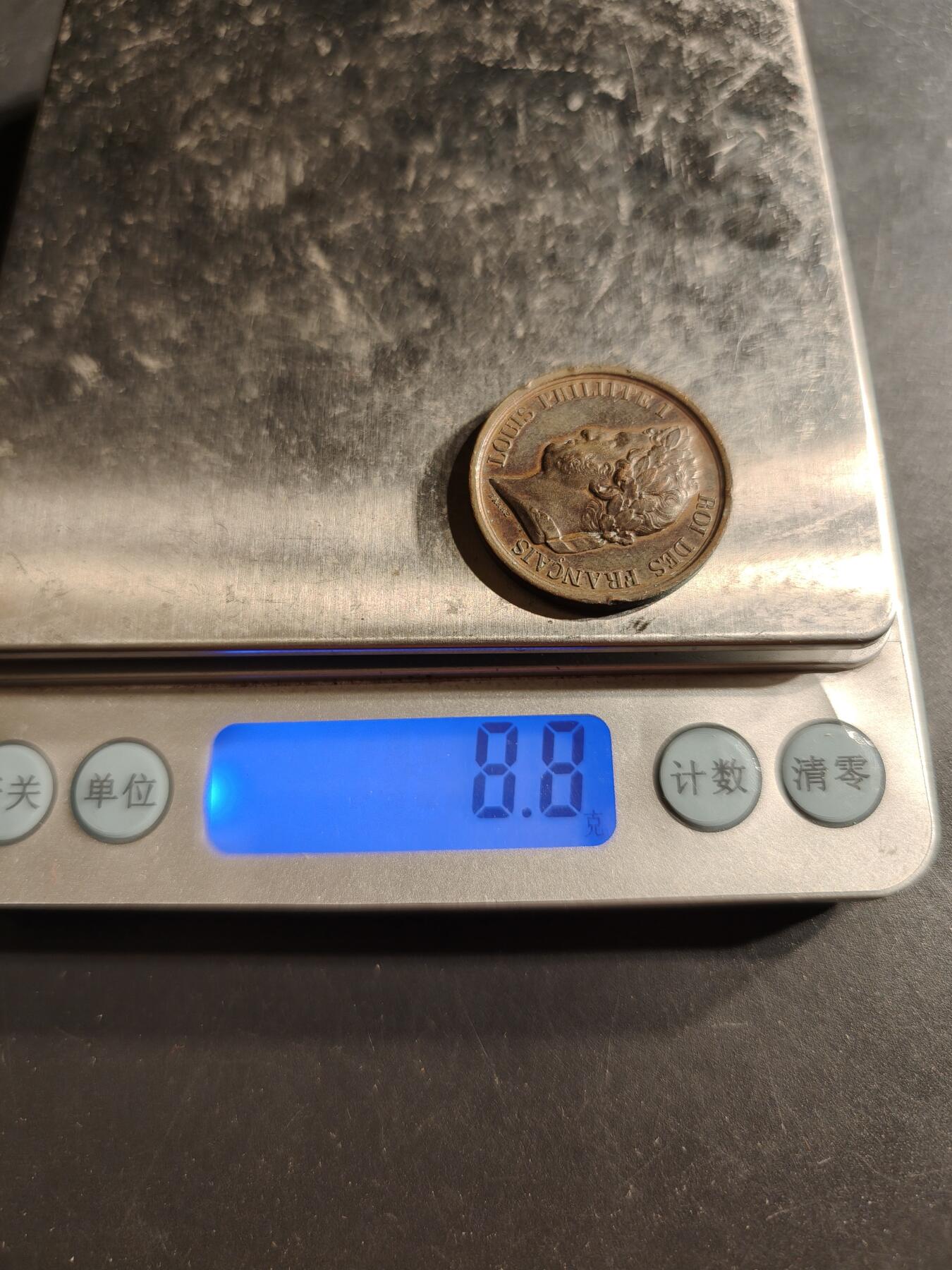 老王徽章第159期 法国路易菲利普时期致敬王储奥尔良公爵大铜章     手指Cuivre铜标     直径27mm.   重量2.8g
