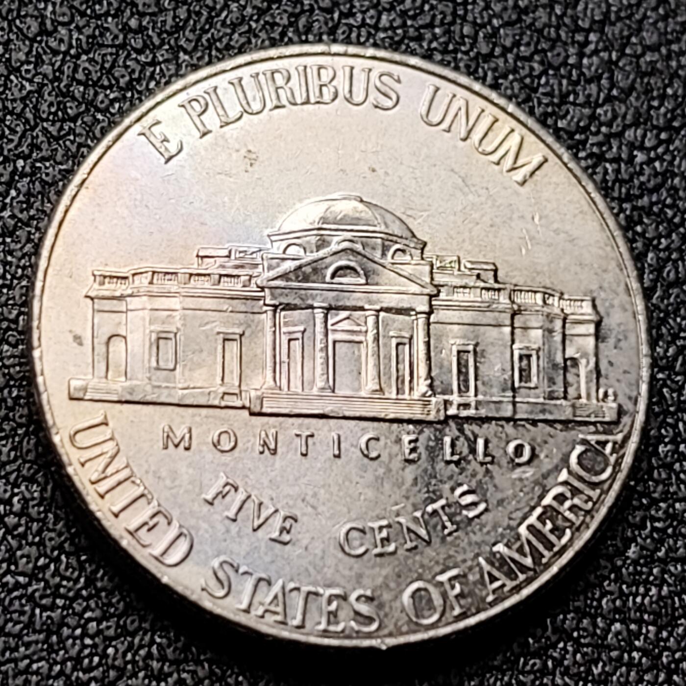 泉币菌-第118场-精品福利场 美国杰弗逊5分,签字款,重5g直径21.21mm