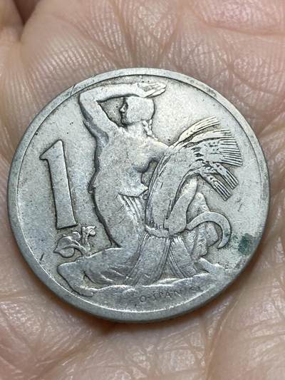 2025年第一百一十八场(总第一百四十四场）外国好品散币(免佣金) - 少见–捷克斯洛伐克1922年1克朗(二战前共和国时期首发年)