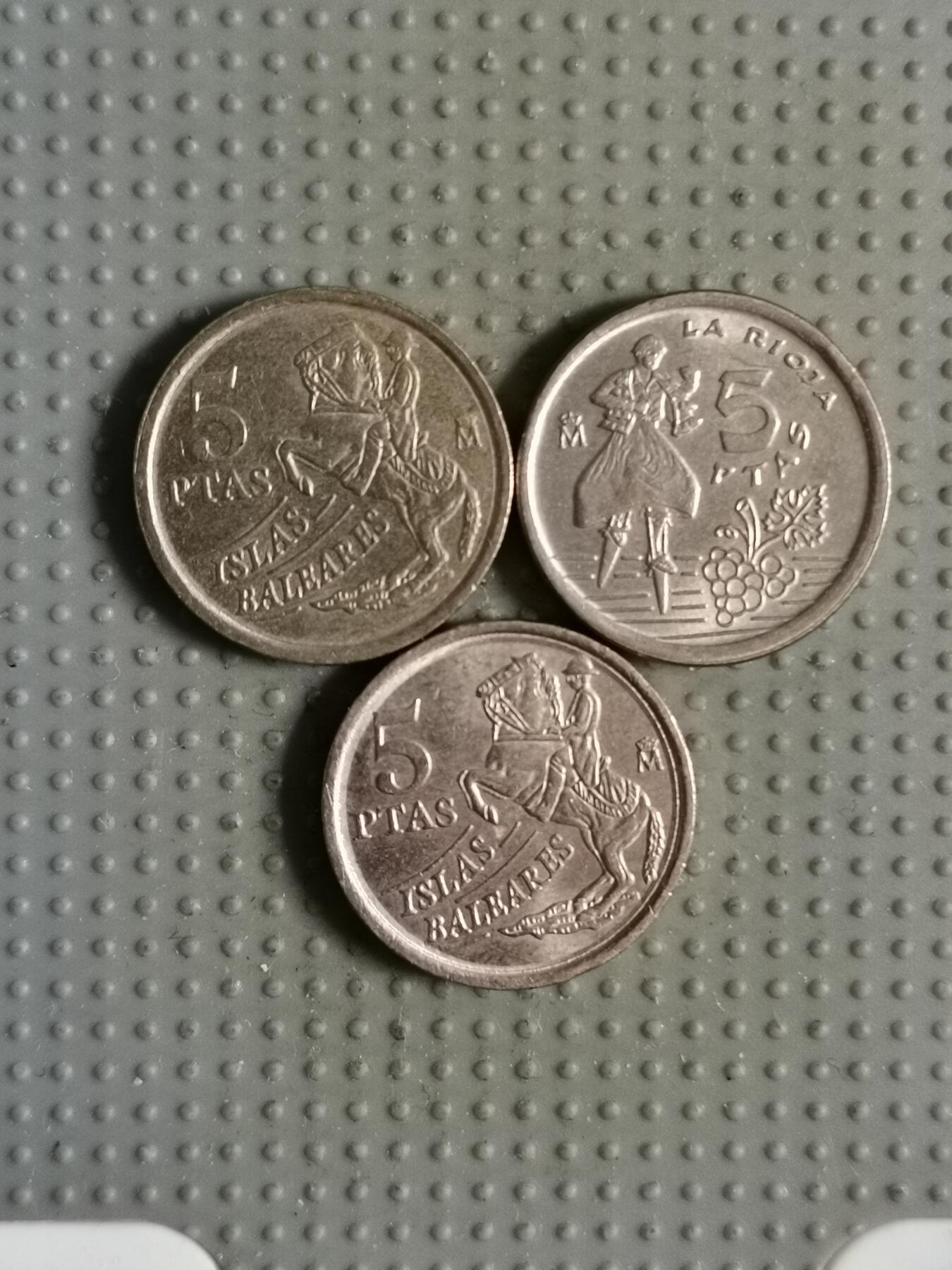 2025年第109场各国散币拍卖（总第109场） 西班牙5比塞塔3枚