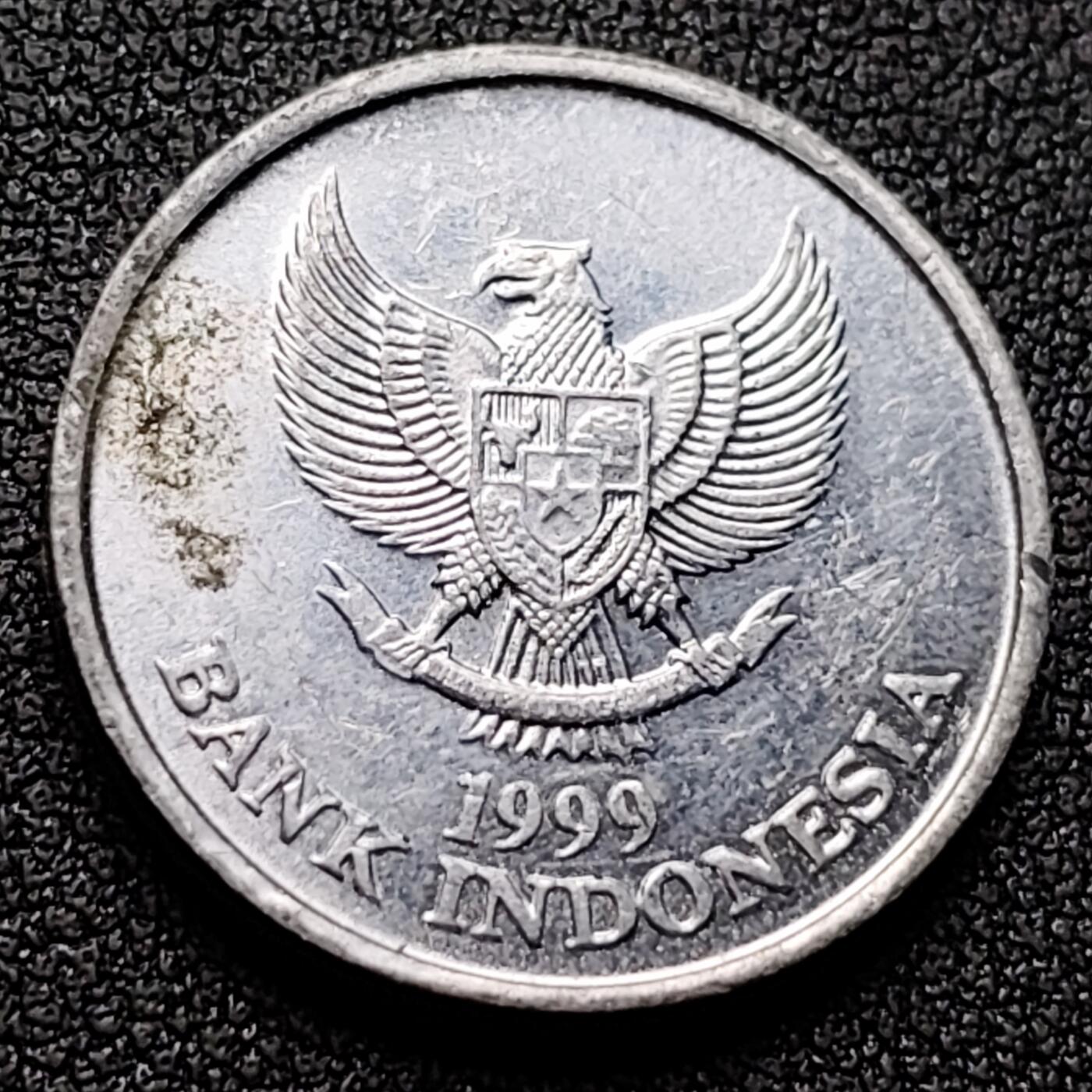 泉币菌-第118场-精品福利场 印度尼西亚100卢比铝币 凤头鹦鹉 23mm