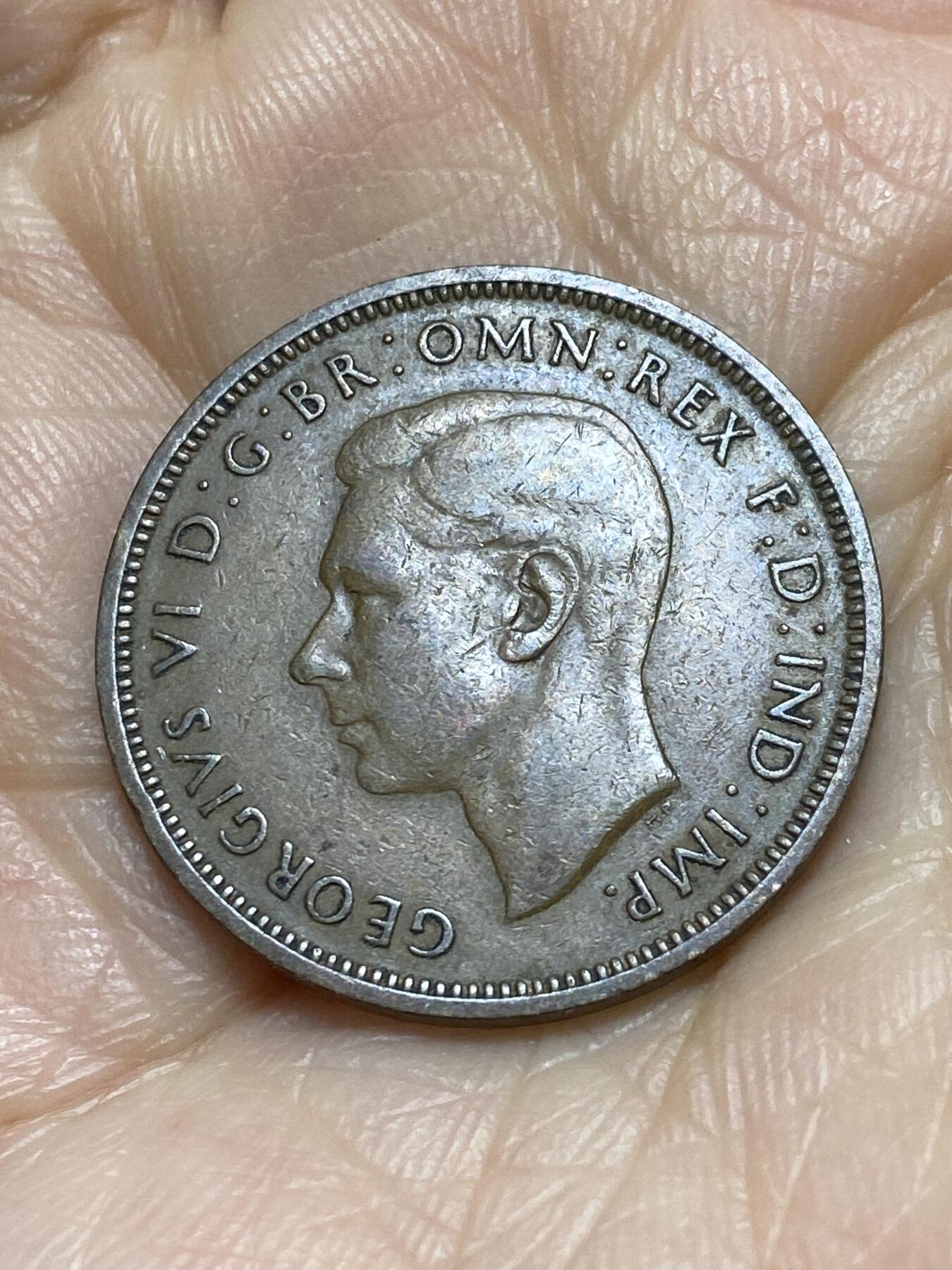 2025年第一百一十八场(总第一百四十四场）外国好品散币(免佣金) 英国🇬🇧1948年半便士(乔治六世第一版)