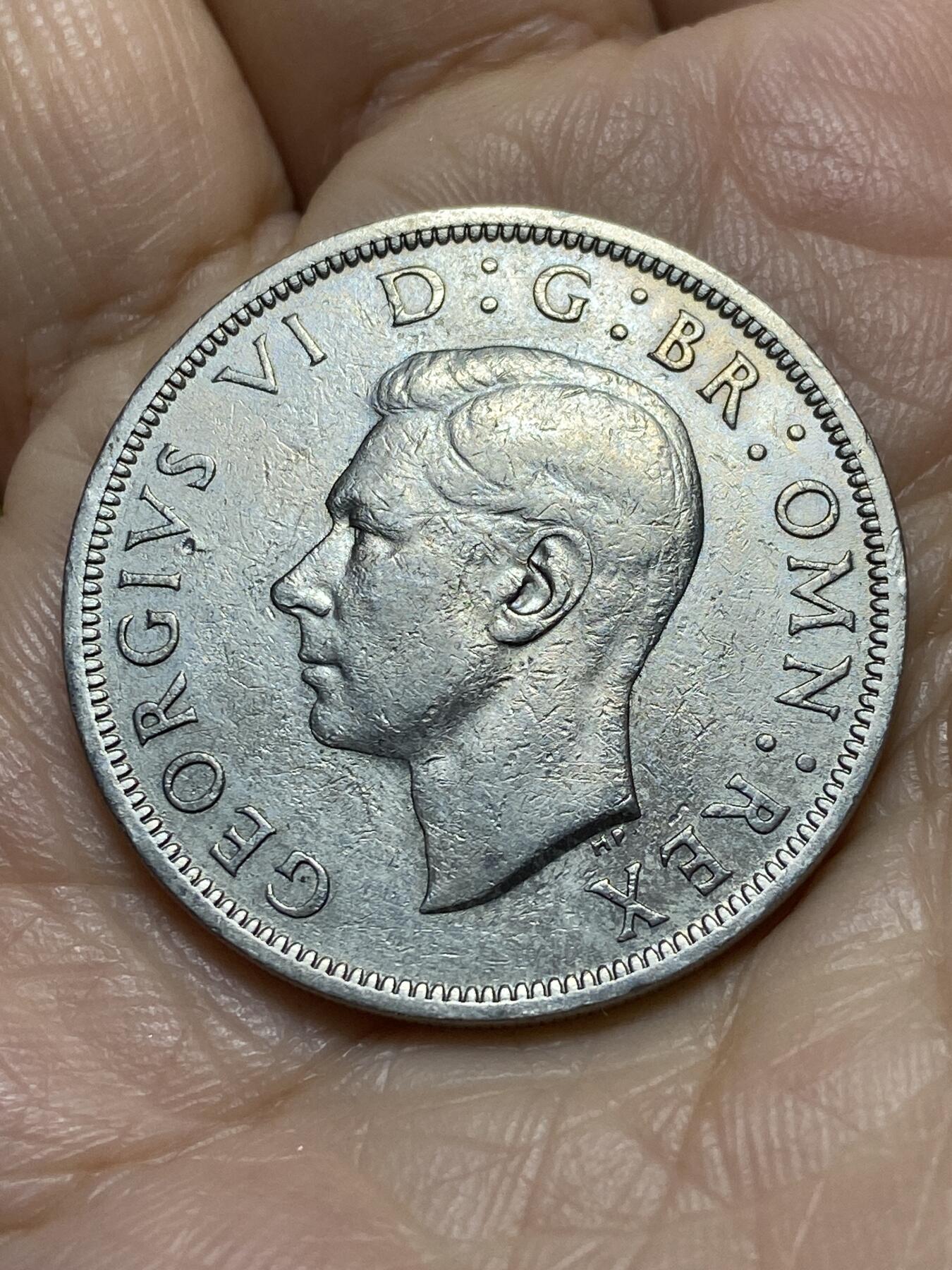 2025年第一百一十八场(总第一百四十四场）外国好品散币(免佣金) 英国🇬🇧1948年半克朗(乔治六世第二版，关门年仅发行2年)