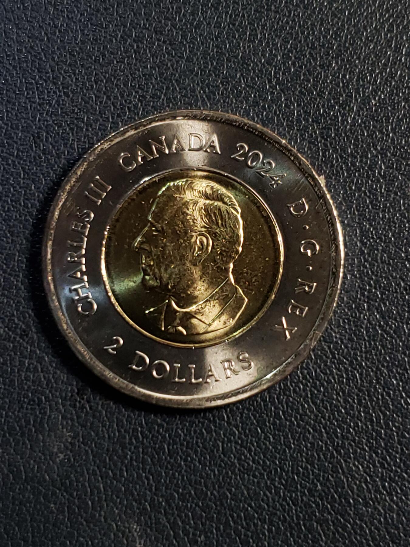 世界各国普、纪币捡漏专场(第十七场) 2024年加拿大庆祝因纽特人努南加特2加元双金属彩色版纪念币