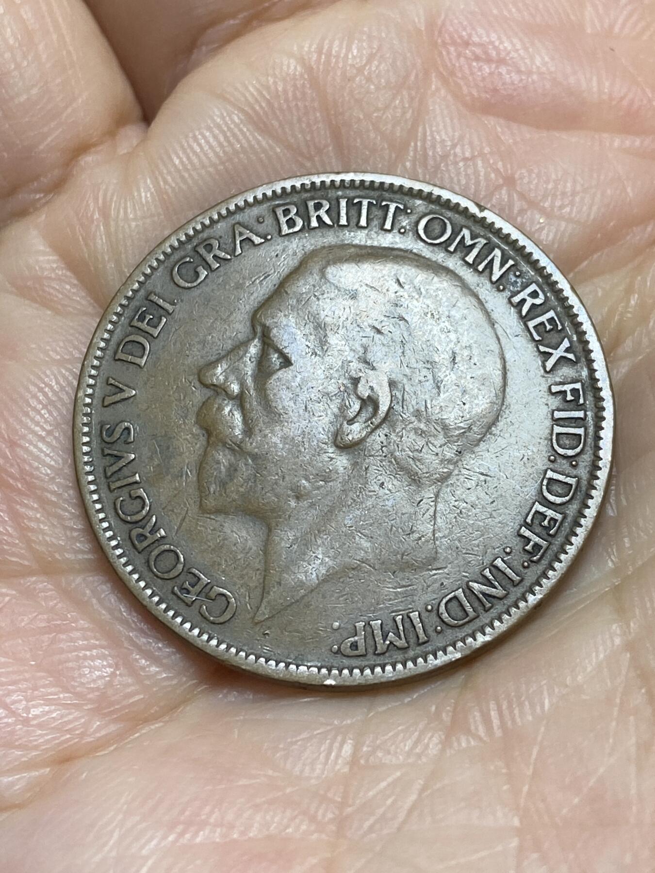 2025年第一百一十八场(总第一百四十四场）外国好品散币(免佣金) 英国🇬🇧1927年1便士(乔治五世第二版，关门年仅发行2年)