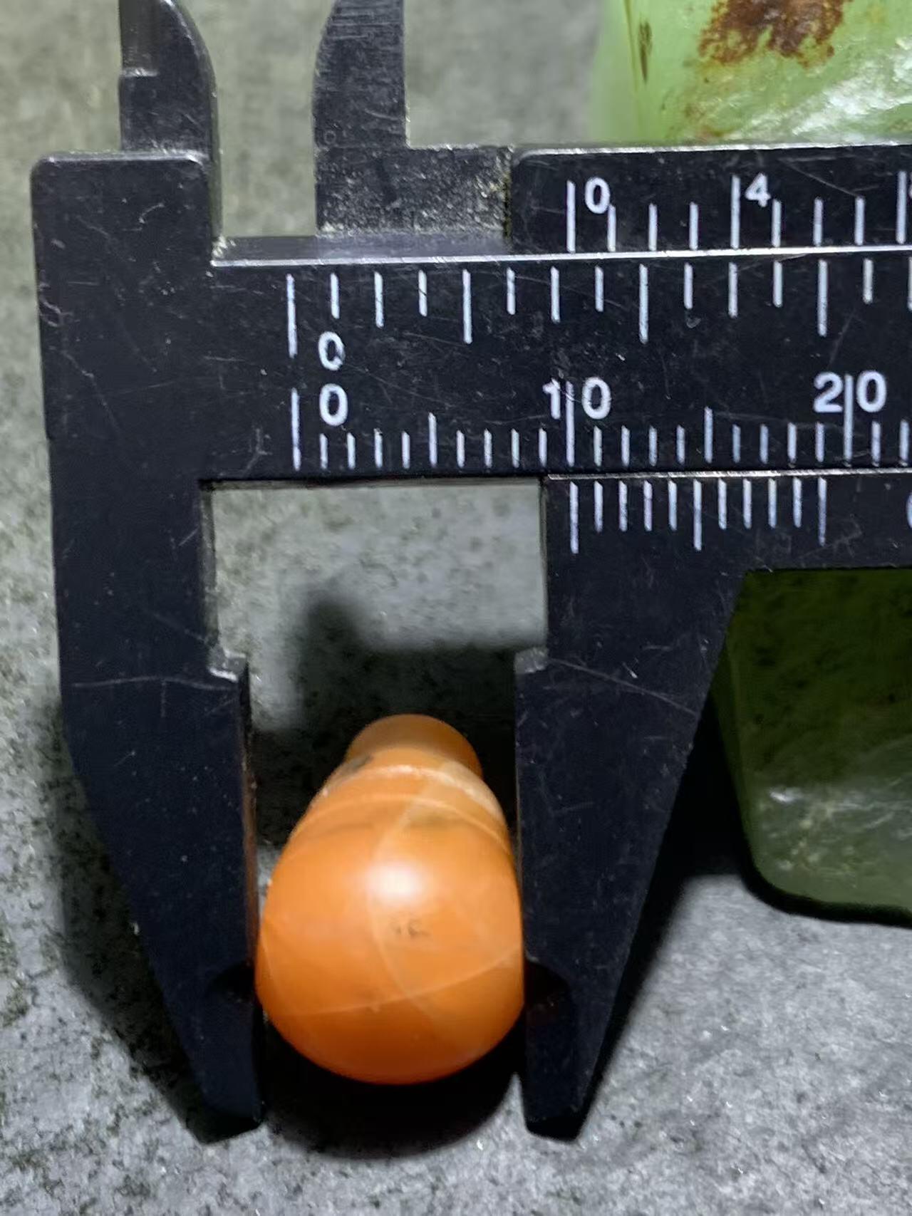 保山南红亚光通货三通佛头一个