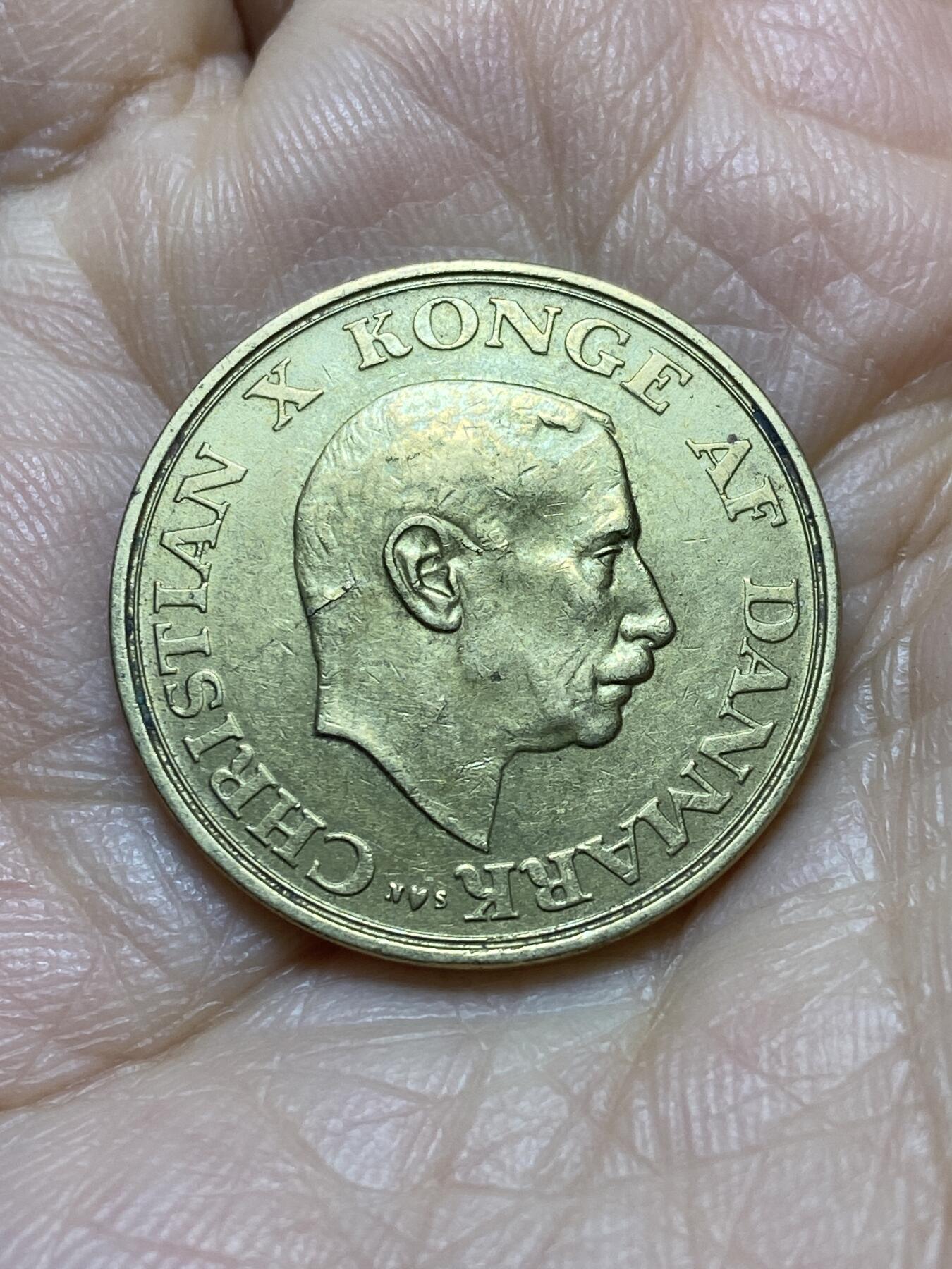 2025年第一百一十八场(总第一百四十四场）外国好品散币(免佣金) 丹麦🇩🇰1947年1克朗(克里斯蒂安十世逝世年，第四版关门年)