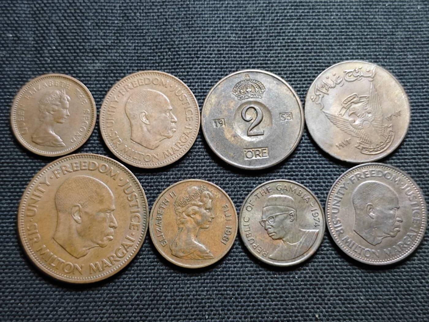 KK钱币收藏小铺  第359场  2月预留时间 周末发货  铜币一组8枚