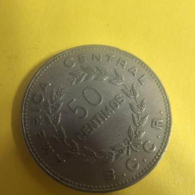泡泡币外币第十六场可代拍15038385335微信 - 1972年哥斯达黎加50分。