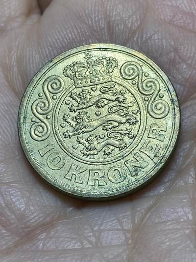2025年第一百一十八场(总第一百四十四场）外国好品散币(免佣金) - 丹麦🇩🇰1995年10克朗(玛格丽特二世，第三版，LG; JP; A版)