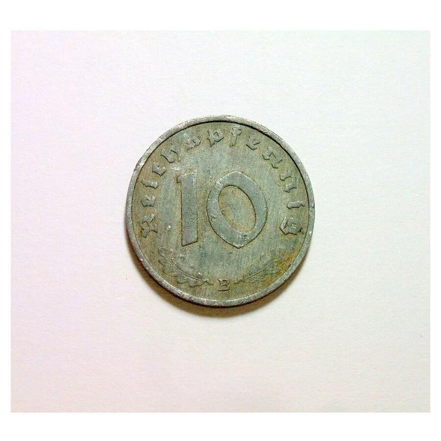 特年 德国第三帝国1943年B版10芬尼 爽品