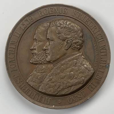 掌中浮雕-藏着的欧洲第039场 - 德国普鲁士1839年新教改革三百年高浮雕大铜章，45mm，厚度5mm，后配盒子