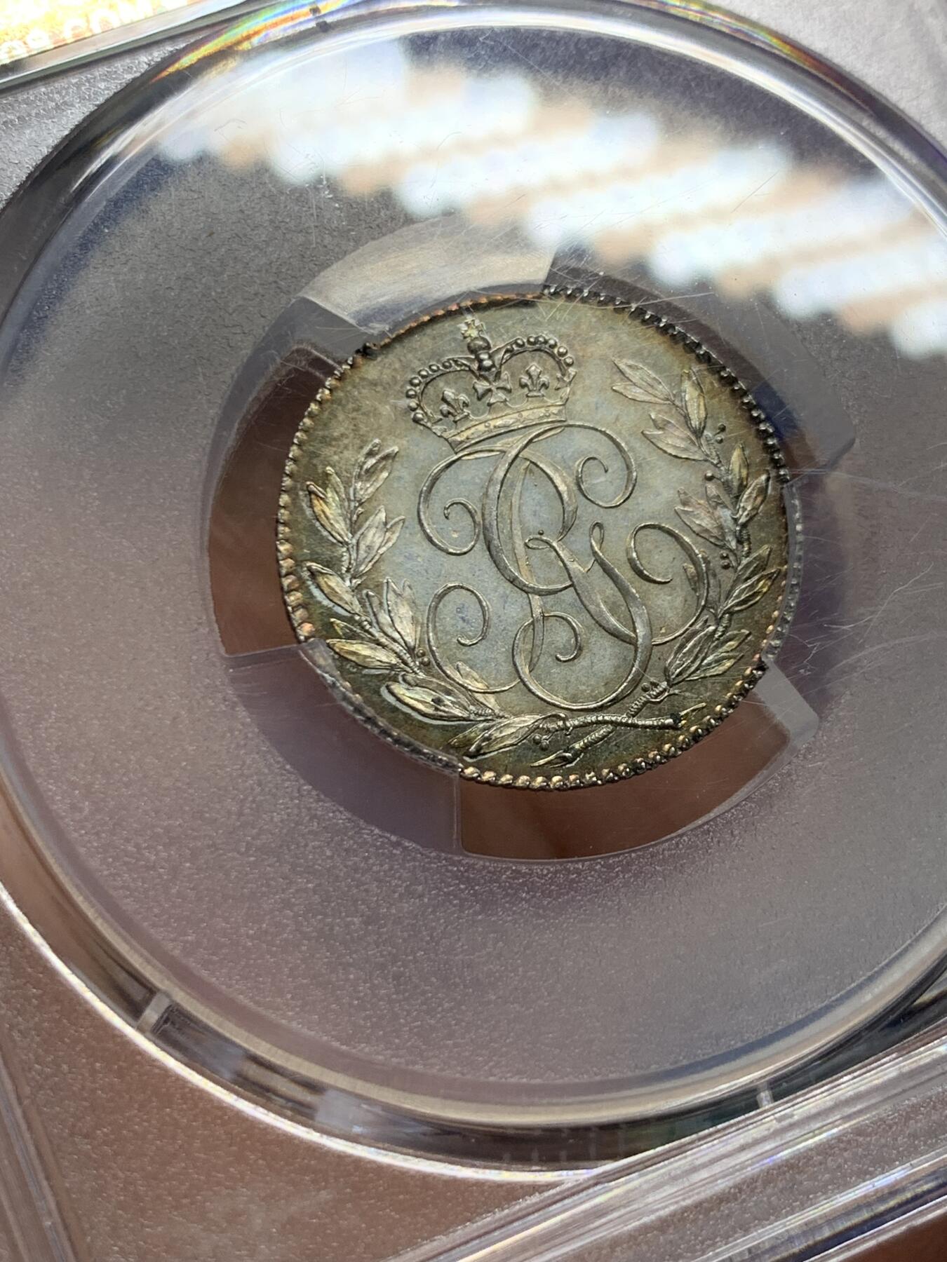 《竞宝斋》第433场 周日，周一 2场连拍 （全场包邮） PCGS PR64 英国1790年6便士精制样币，最为罕见的几种乔治三世样币之一，PCGS亚军收藏级
