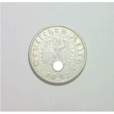 德国第三帝国1942年A版50芬尼 爽品 - 德国第三帝国1942年A版50芬尼 爽品